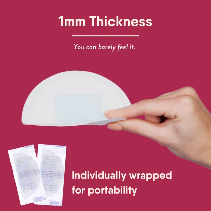 NatureBond Disposable Nursing Pads Ultra Thin Breastfeeding Breast Pads, Light, Contoured and Highly Absorbent. Highest Absorbency/Thinness Ratio 1mm (120 Pads) - Image 3